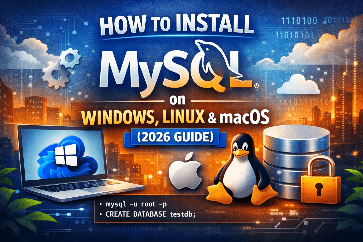 How to Install and Set Up MySQL on Windows 11, Linux, and macOS (2026 Complete Guide)